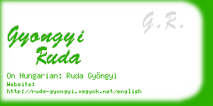 gyongyi ruda business card